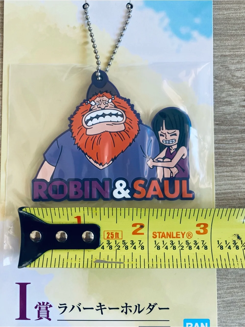 New Official One Piece Robin & Saul Rubber Keychain Charm Dramatic Memories
